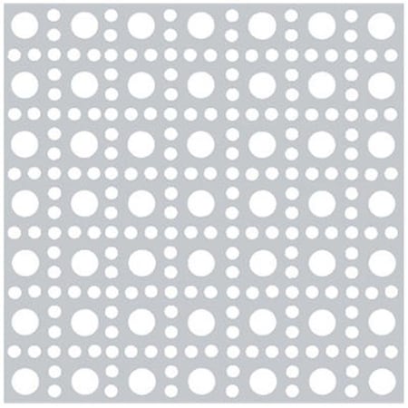 Steelworks Boltmaster 11267 36 x 36 in. Decorative Gold Lincane Anodized Aluminum Perforated Sheet 216666